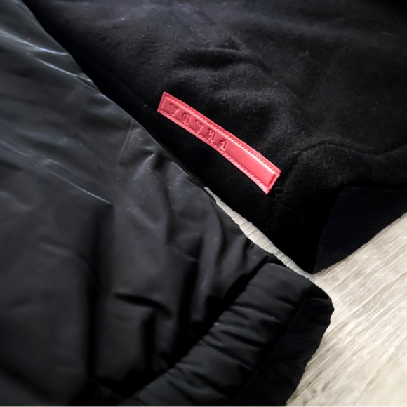 Prada | Black Men’s Nylon and Virgin Wool Hoodie Jacket - Picture 8 of 8